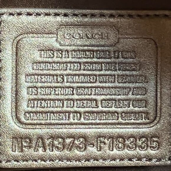 Coach Laura Signature Jacquard and Metallic Gold Leather Trim Tote NWT New - Picture 11 of 14